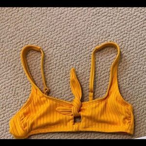 Yellow target bathing suit size small